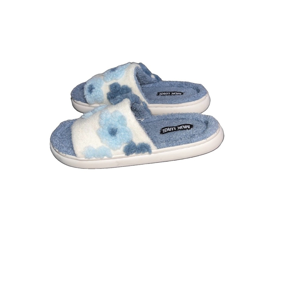 MUK LUKS Marsai Blue Pacific Memory Foam Comfort Slipper Women's Slipper Size L